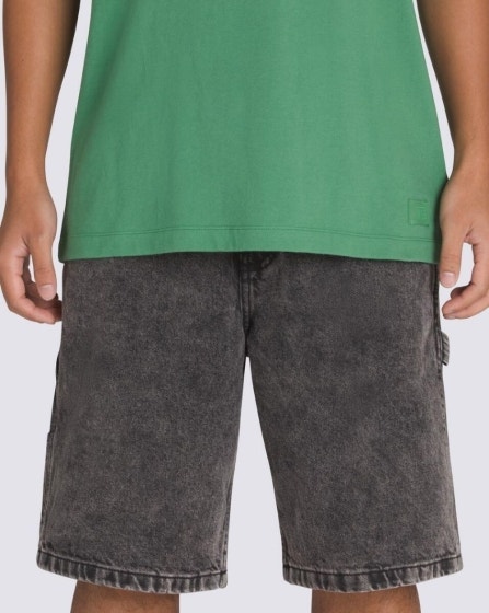 Image of Drill Chore Loose Denim Shorts